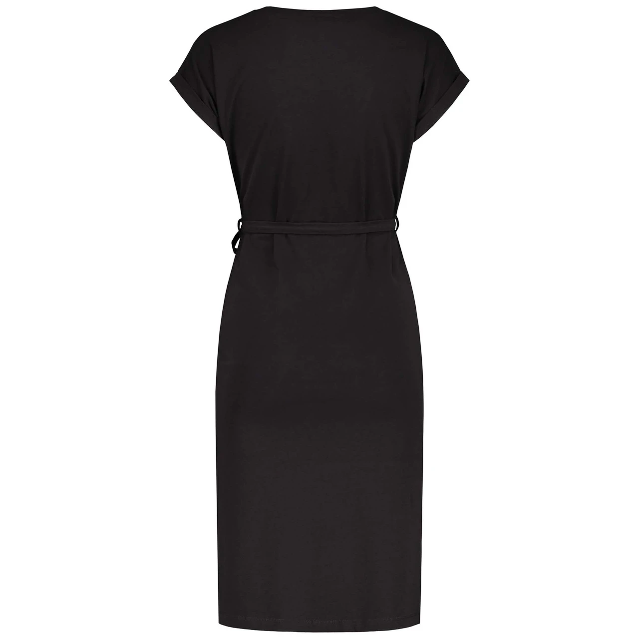 Prénatal Zwangerschapsjurk Korte Mouwen Effen Zwart 2 Prénatal Zwangerschapsjurk Korte Mouwen Effen Zwart - Afbeelding 2