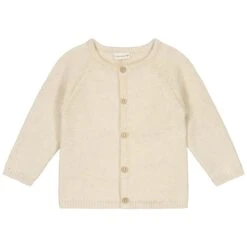 Prénatal Newborn Vest Pure Lange Mouwen Effen Beige