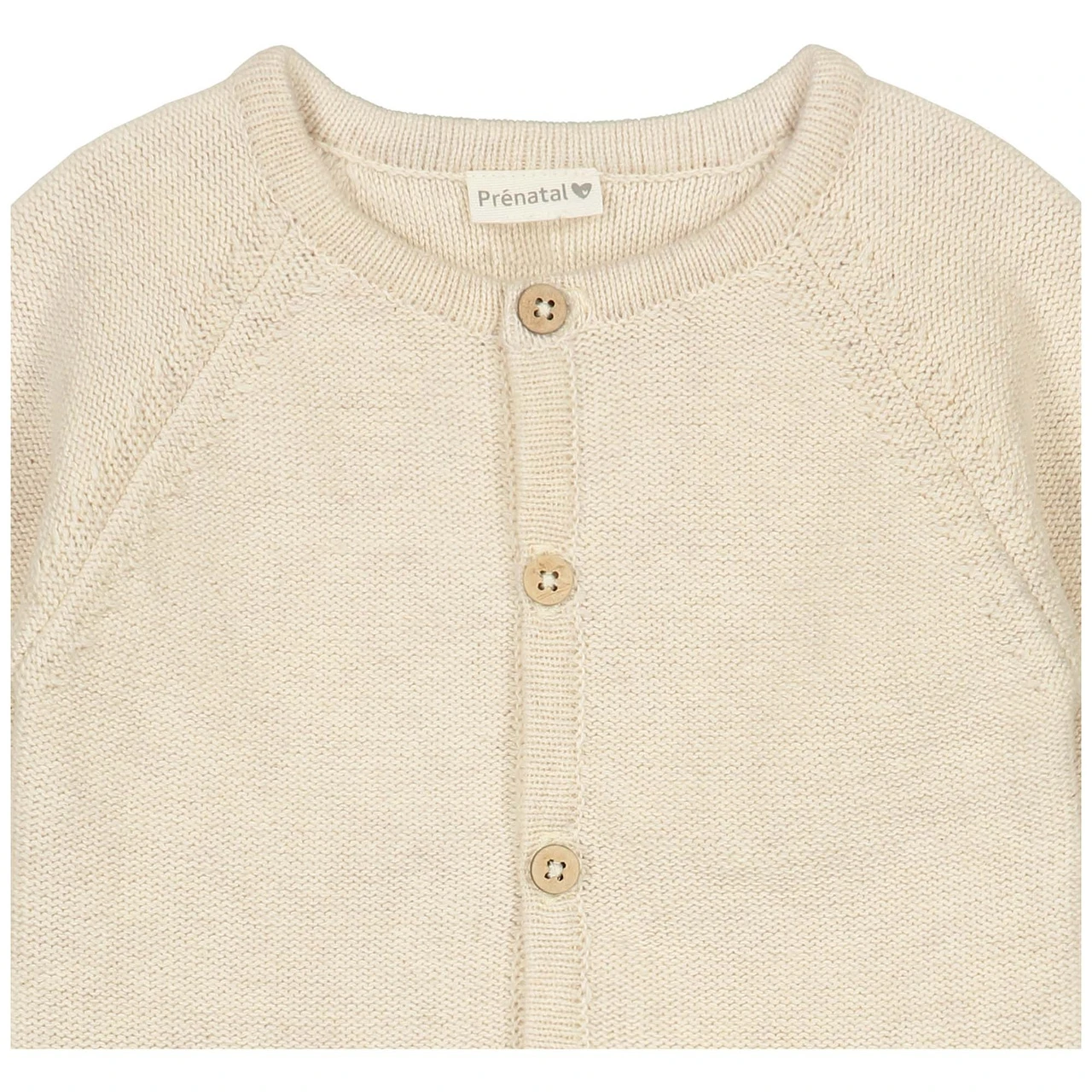 Prénatal Newborn Vest Pure Lange Mouwen Effen Beige 3 Prénatal Newborn Vest Pure Lange Mouwen Effen Beige - Afbeelding 3