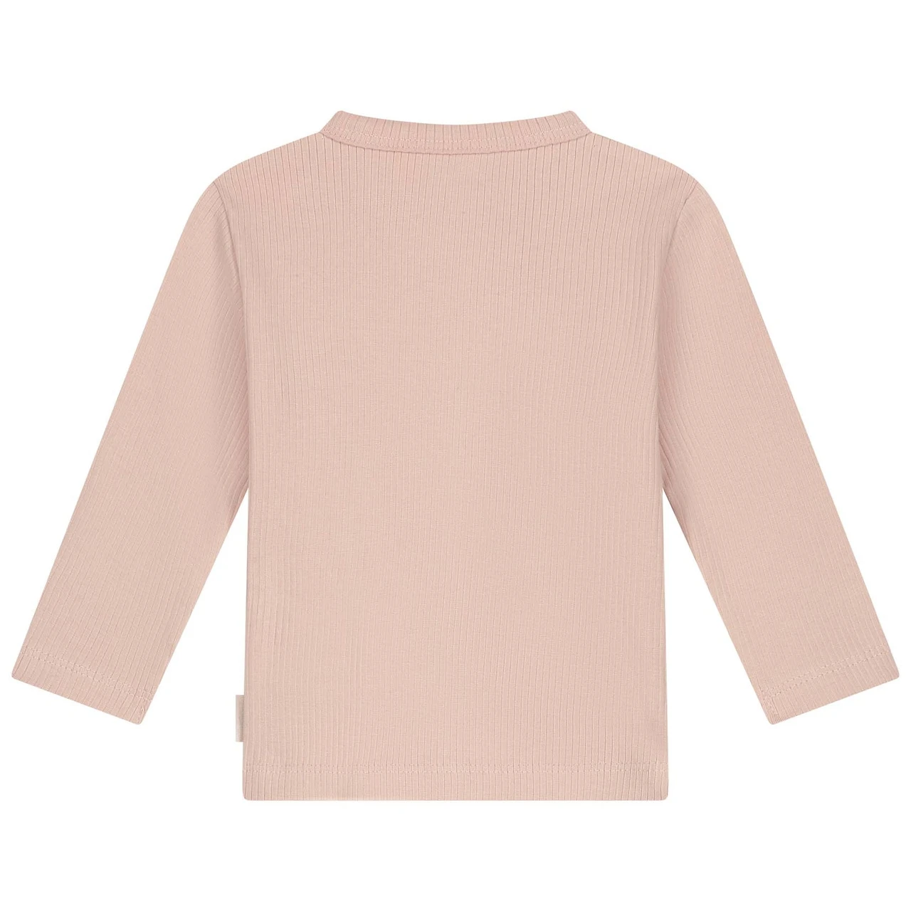 Prénatal Newborn Shirt Rib Lange Mouwen Effen Roze 2 Prénatal Newborn Shirt Rib Lange Mouwen Effen Roze - Afbeelding 2