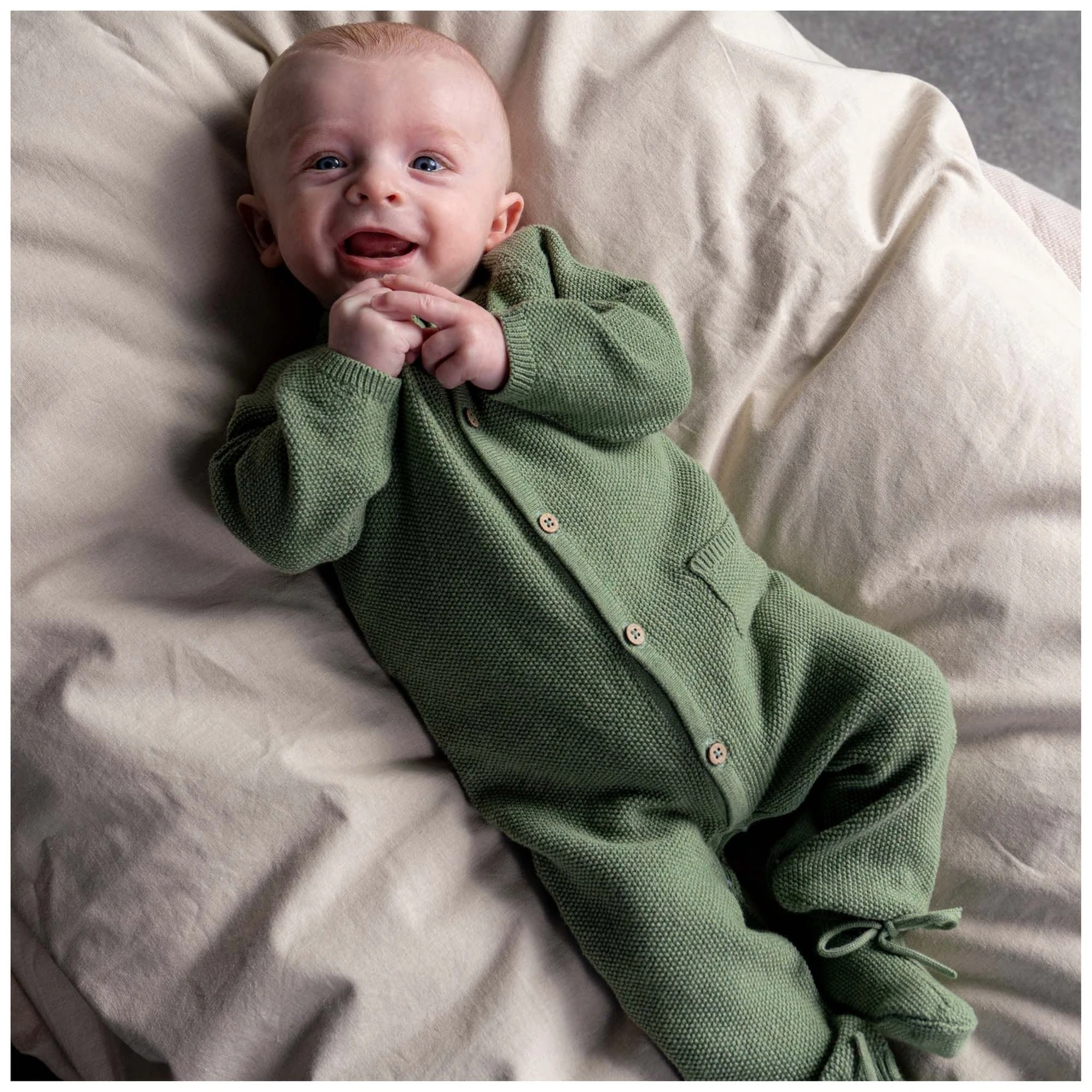 Prénatal Newborn Boxpakje Lange Mouwen Effen Groen 4 Prénatal Newborn Boxpakje Lange Mouwen Effen Groen - Afbeelding 4