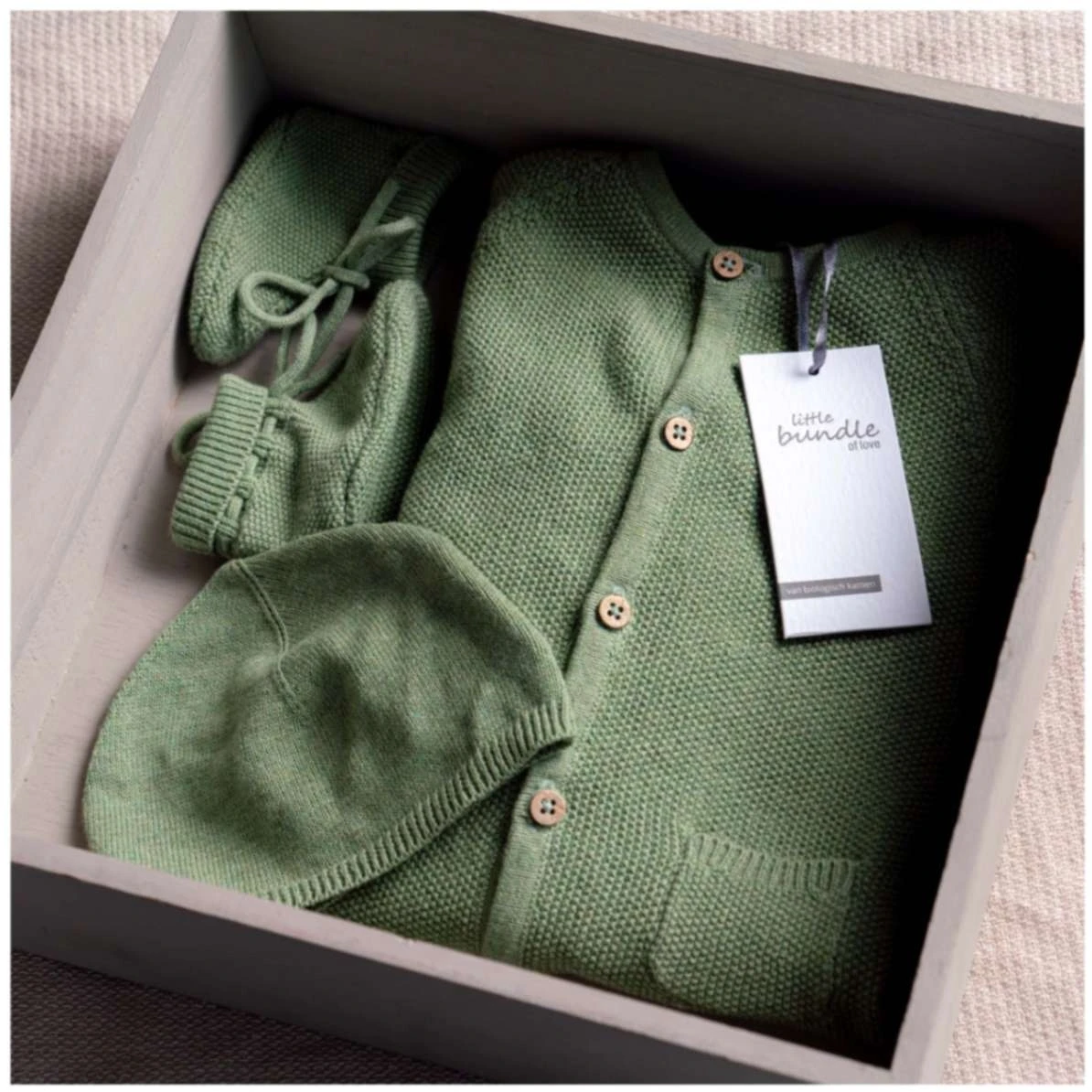 Prénatal Newborn Boxpakje Lange Mouwen Effen Groen 6 Prénatal Newborn Boxpakje Lange Mouwen Effen Groen - Afbeelding 6