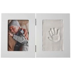 Prénatal Fotolijst Met Gipsafdruk Wit