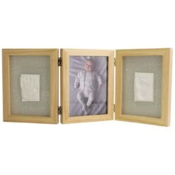 Prénatal Fotolijst Met Gipsafdruk Naturel