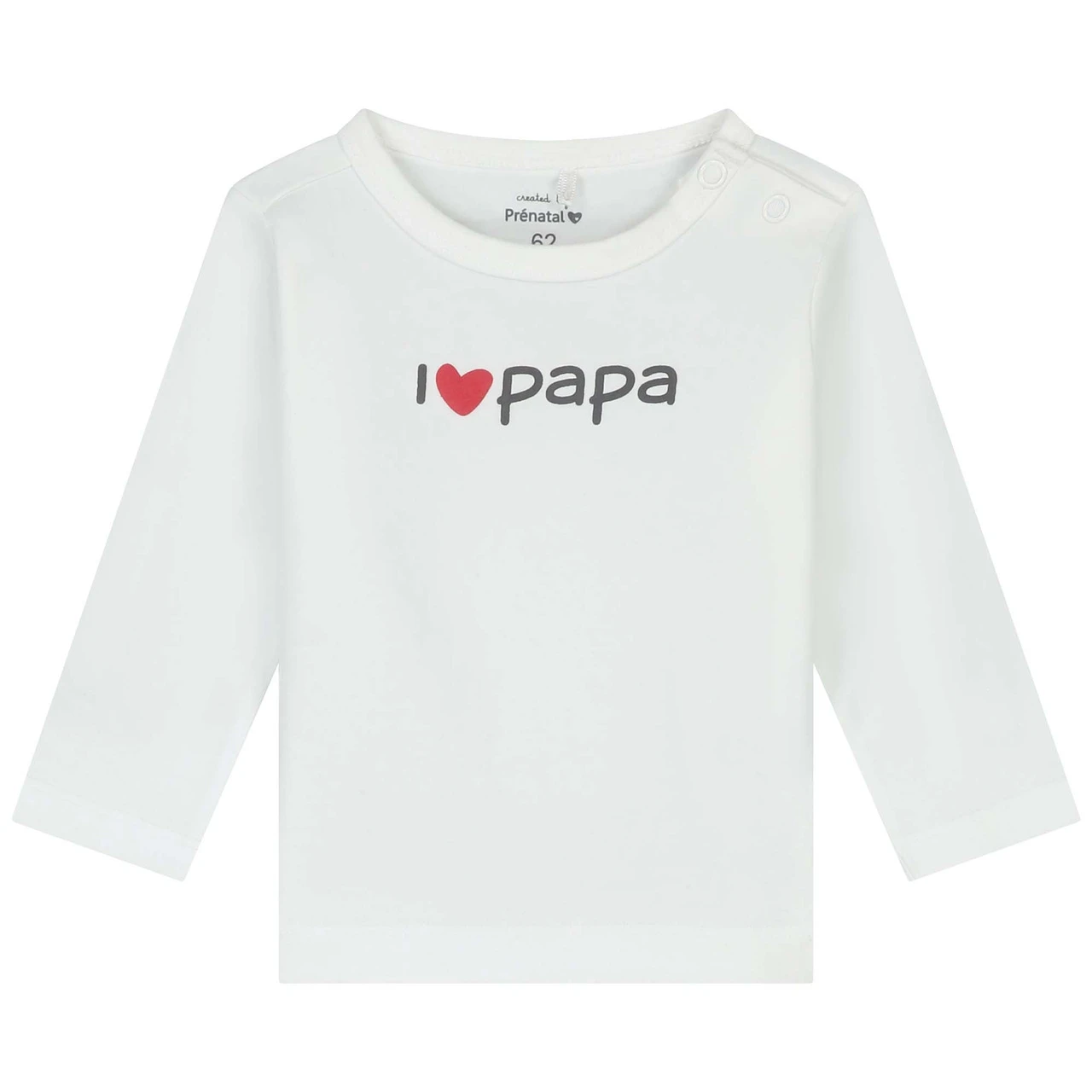 Prénatal Newborn Shirt Papa Lange Mouwen Tekst Wit 1 Prénatal Newborn Shirt Papa Lange Mouwen Tekst Wit