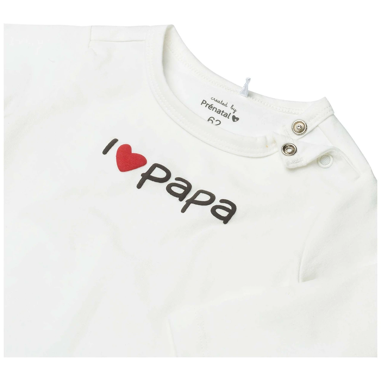 Prénatal Newborn Shirt Papa Lange Mouwen Tekst Wit 3 Prénatal Newborn Shirt Papa Lange Mouwen Tekst Wit - Afbeelding 3