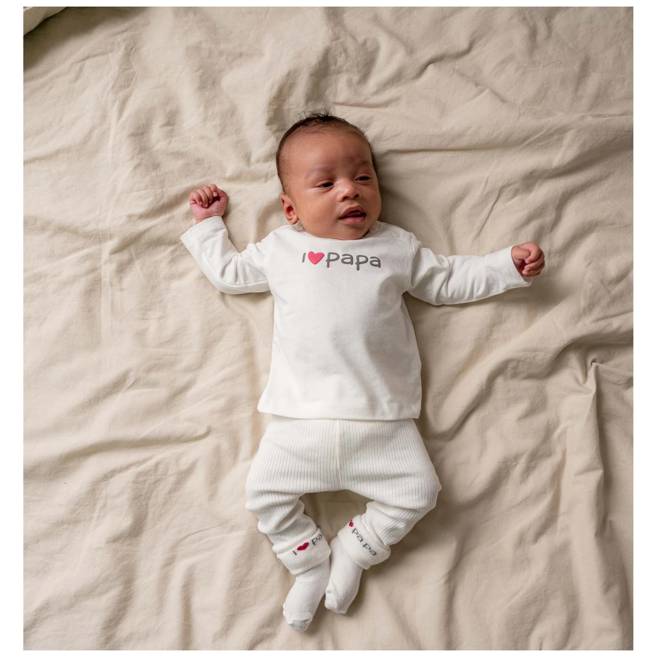 Prénatal Newborn Shirt Papa Lange Mouwen Tekst Wit 4 Prénatal Newborn Shirt Papa Lange Mouwen Tekst Wit - Afbeelding 4