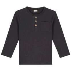 Prénatal Peuter Shirt Lange Mouwen Effen Antraciet