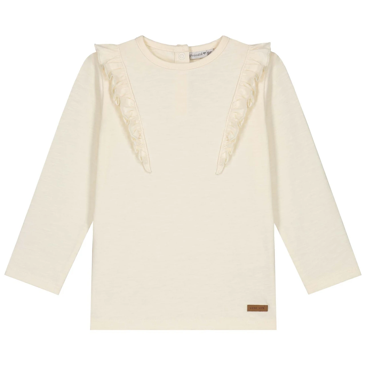 Prénatal Baby Shirt Lange Mouwen Effen Beige 1 Prénatal Baby Shirt Lange Mouwen Effen Beige