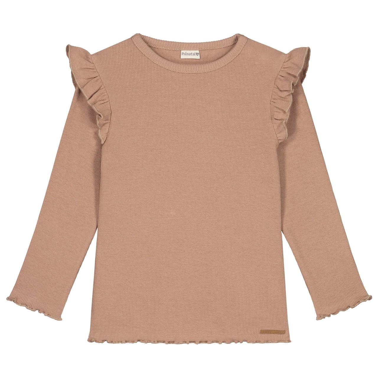 Prénatal Baby Shirt Lange Mouwen Effen Taupe 1 Prénatal Baby Shirt Lange Mouwen Effen Taupe