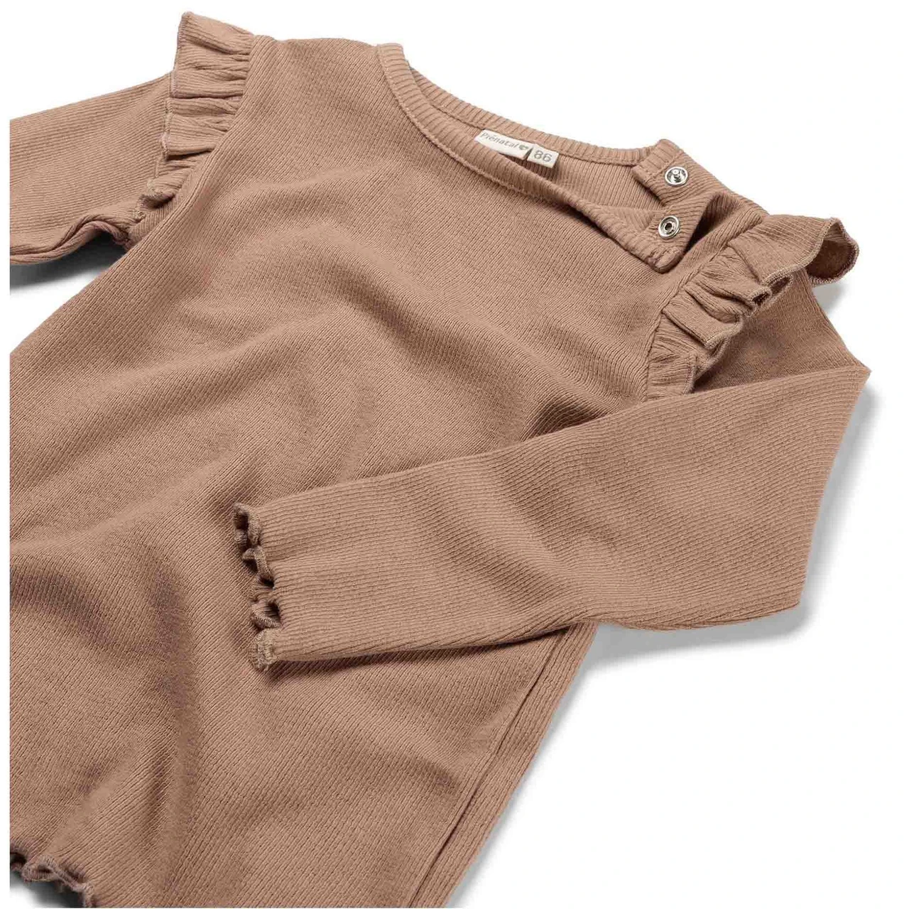 Prénatal Baby Shirt Lange Mouwen Effen Taupe 3 Prénatal Baby Shirt Lange Mouwen Effen Taupe - Afbeelding 3