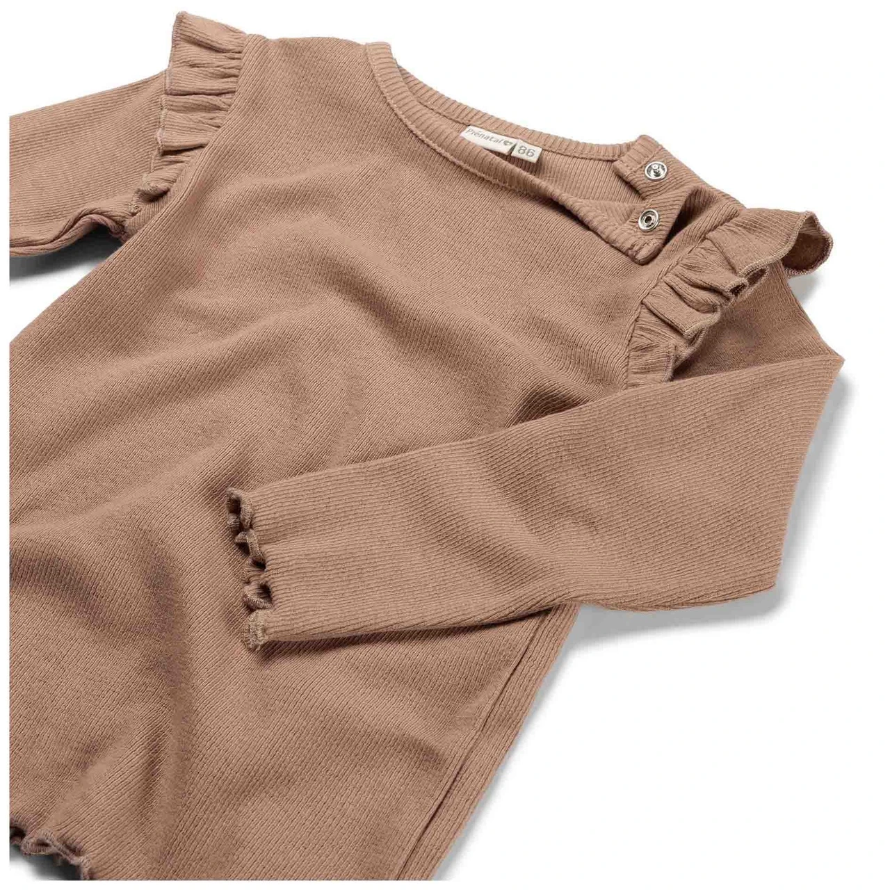 Prénatal Peuter Shirt Lange Mouwen Effen Taupe 3 Prénatal Peuter Shirt Lange Mouwen Effen Taupe - Afbeelding 3