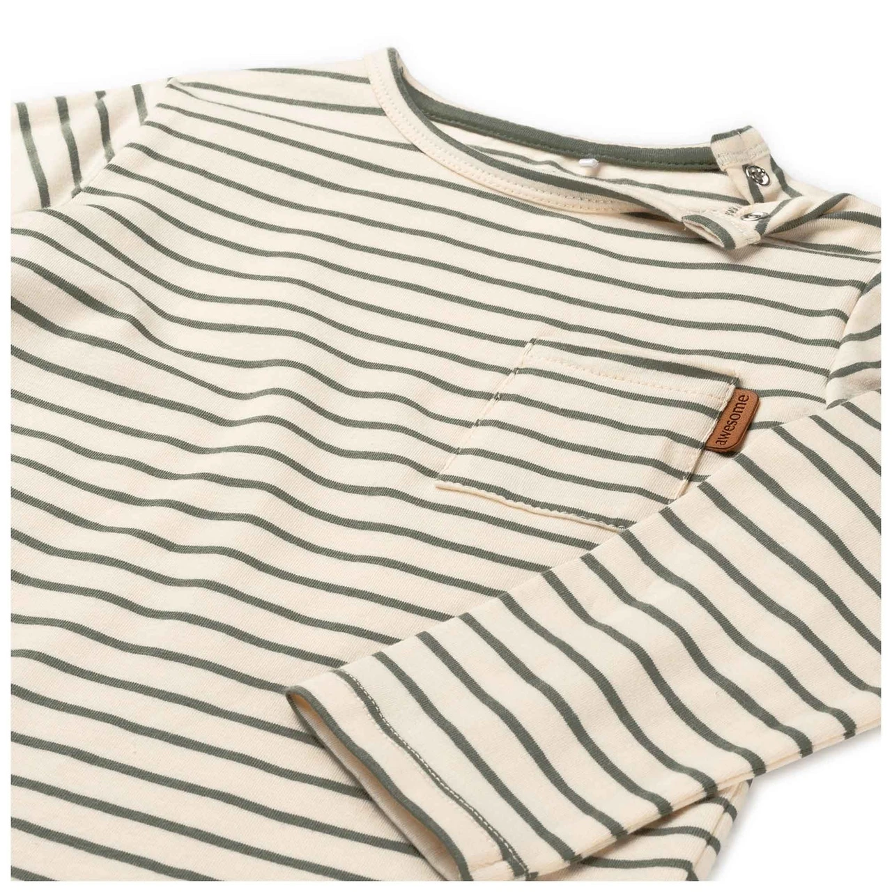 Prénatal Baby T-shirt Lange Mouwen Strepen Groen 3 Prénatal Baby T-shirt Lange Mouwen Strepen Groen - Afbeelding 3