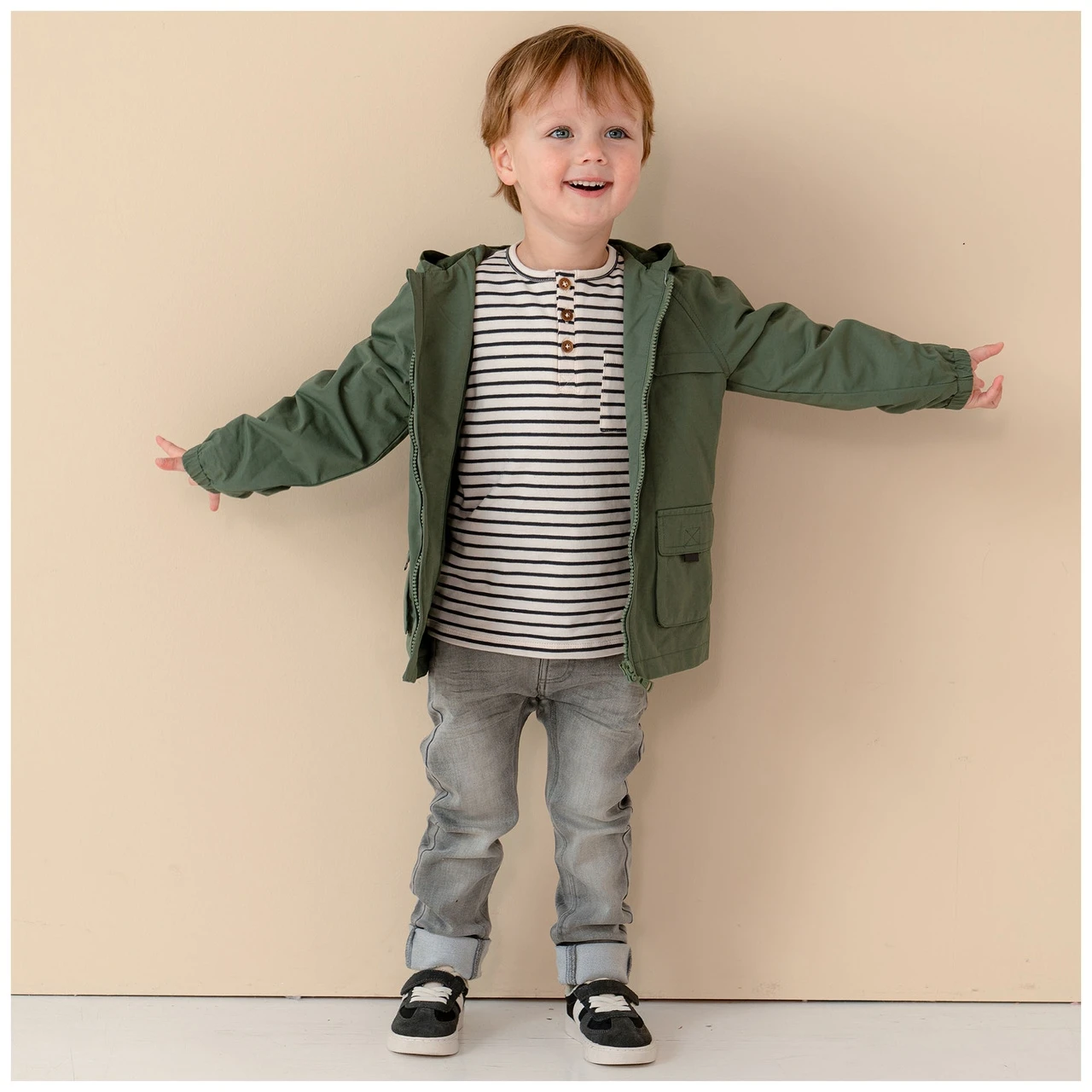 Prénatal Peuter T-shirt Lange Mouwen Strepen Antraciet 4 Prénatal Peuter T-shirt Lange Mouwen Strepen Antraciet - Afbeelding 4