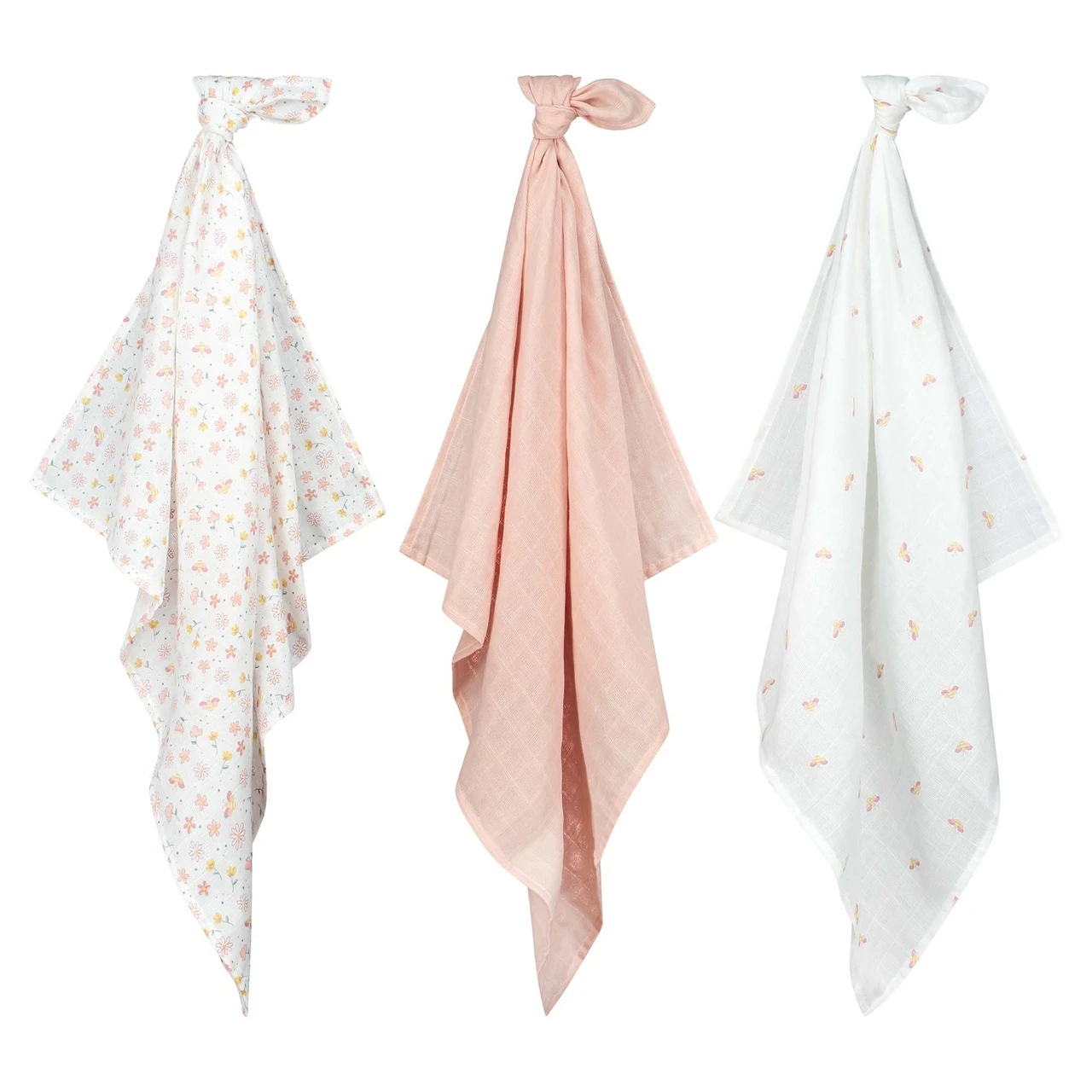 Prénatal Hydrofiele Luiers Bloemen 3 Stuksroze 1 Prénatal Hydrofiele Luiers Bloemen 3 Stuksroze