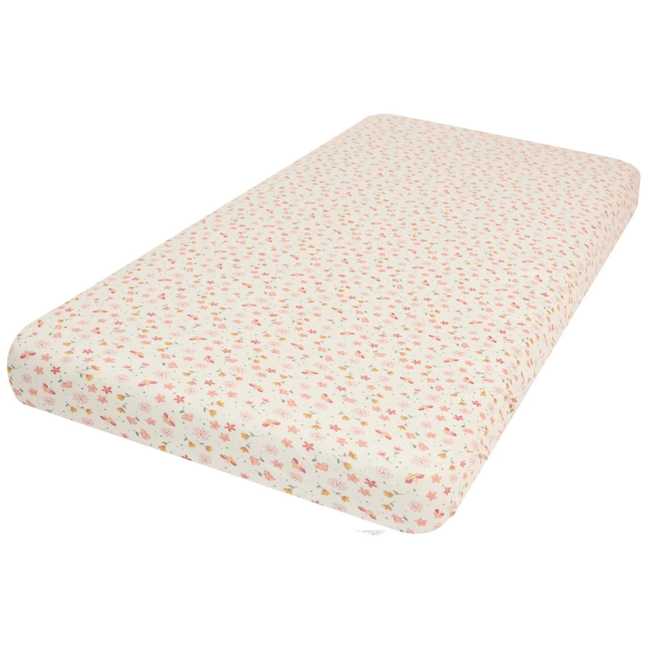 Prénatal Wieg Hoeslaken Bloem Wit 2 Prénatal Wieg Hoeslaken Bloem Wit - Afbeelding 2