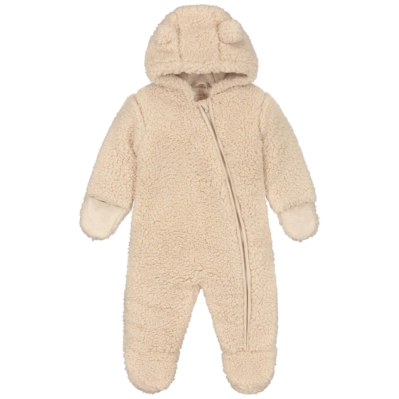 Prénatal Newborn Berenpak Teddy Lange Mouwen Effen Beige 1 Prénatal Newborn Berenpak Teddy Lange Mouwen Effen Beige