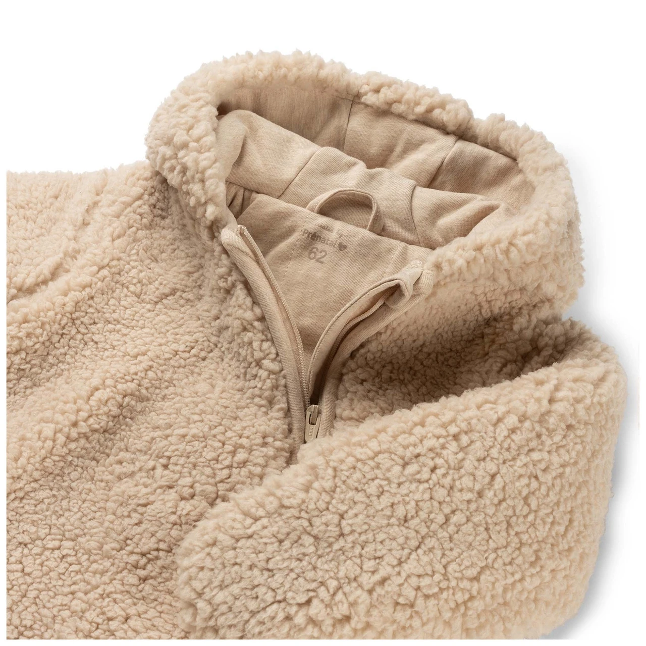 Prénatal Newborn Berenpak Teddy Lange Mouwen Effen Beige 3 Prénatal Newborn Berenpak Teddy Lange Mouwen Effen Beige - Afbeelding 3