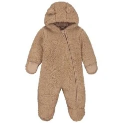 Prénatal Newborn Berenpak Teddy Lange Mouwen Effen Taupe