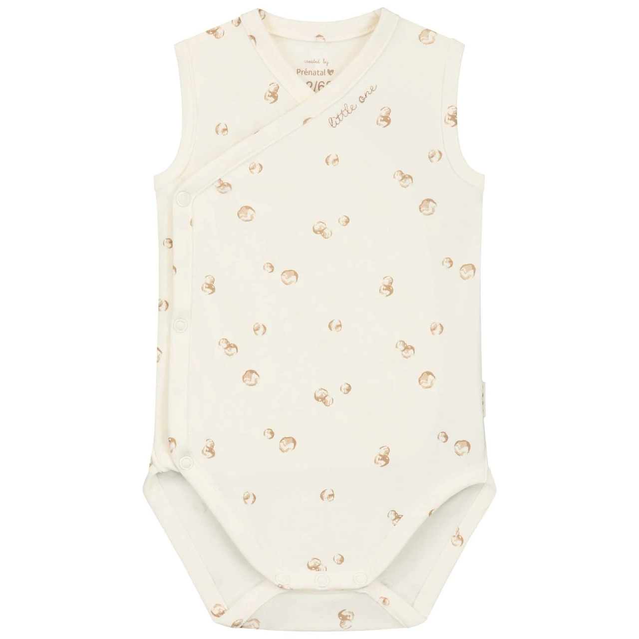 Prénatal Newborn Romper Mouwloos All Over Print Beige 1 Prénatal Newborn Romper Mouwloos All Over Print Beige