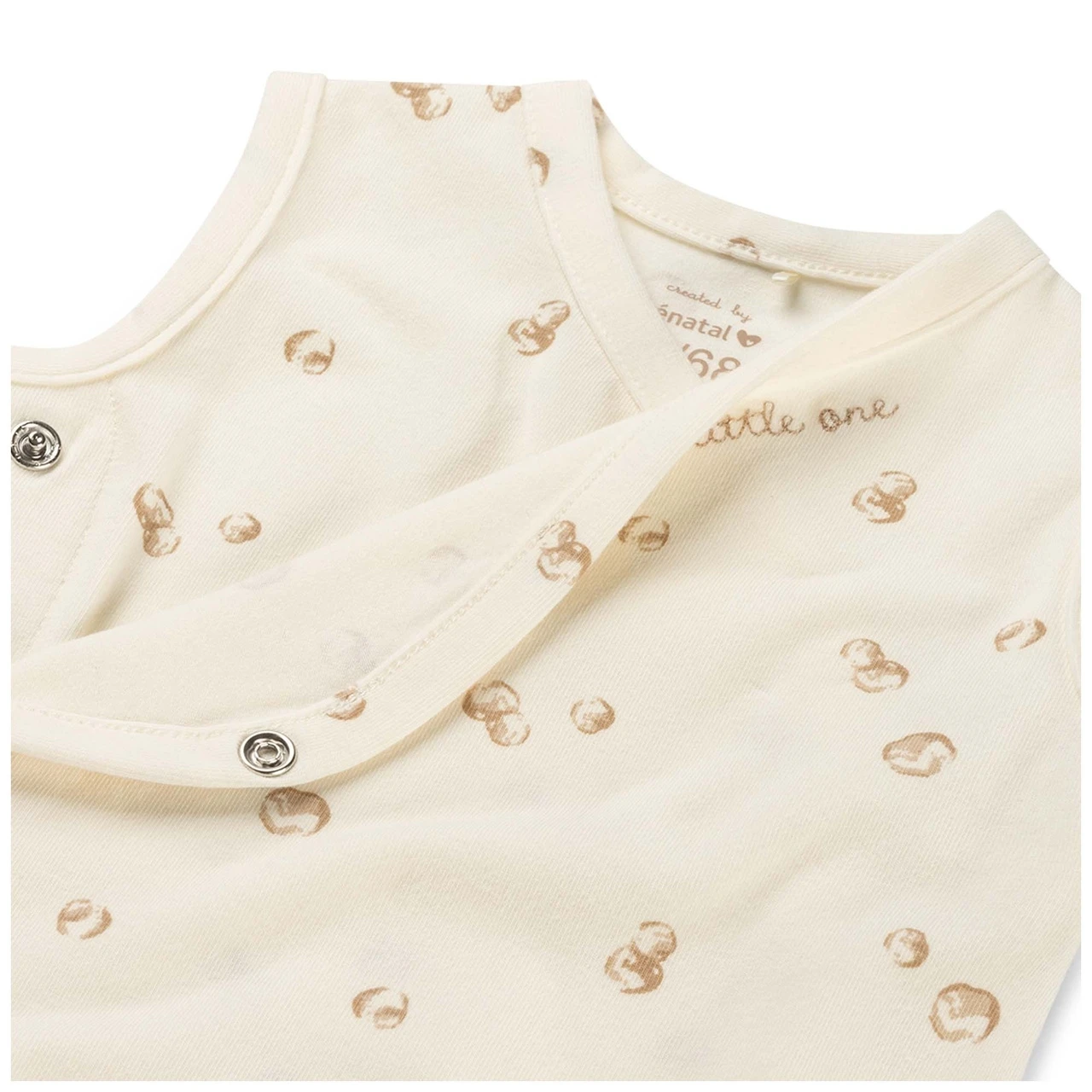 Prénatal Newborn Romper Mouwloos All Over Print Beige 3 Prénatal Newborn Romper Mouwloos All Over Print Beige - Afbeelding 3