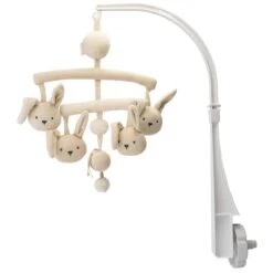 Prénatal Muziekmobiel Little Knits Ecru Melange