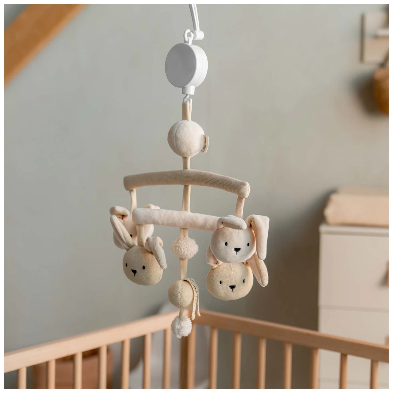 Prénatal Muziekmobiel Little Knits Ecru Melange 4 Prénatal Muziekmobiel Little Knits Ecru Melange - Afbeelding 4