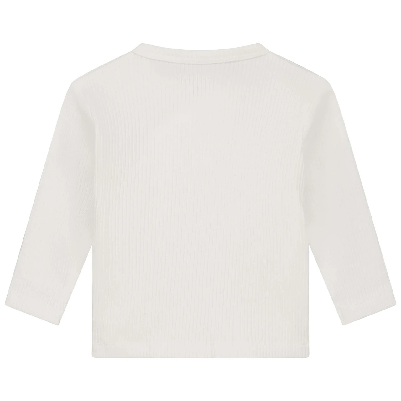 Prénatal Newborn Overslagshirt Rib Lange Mouwen Effen Wit 2 Prénatal Newborn Overslagshirt Rib Lange Mouwen Effen Wit - Afbeelding 2