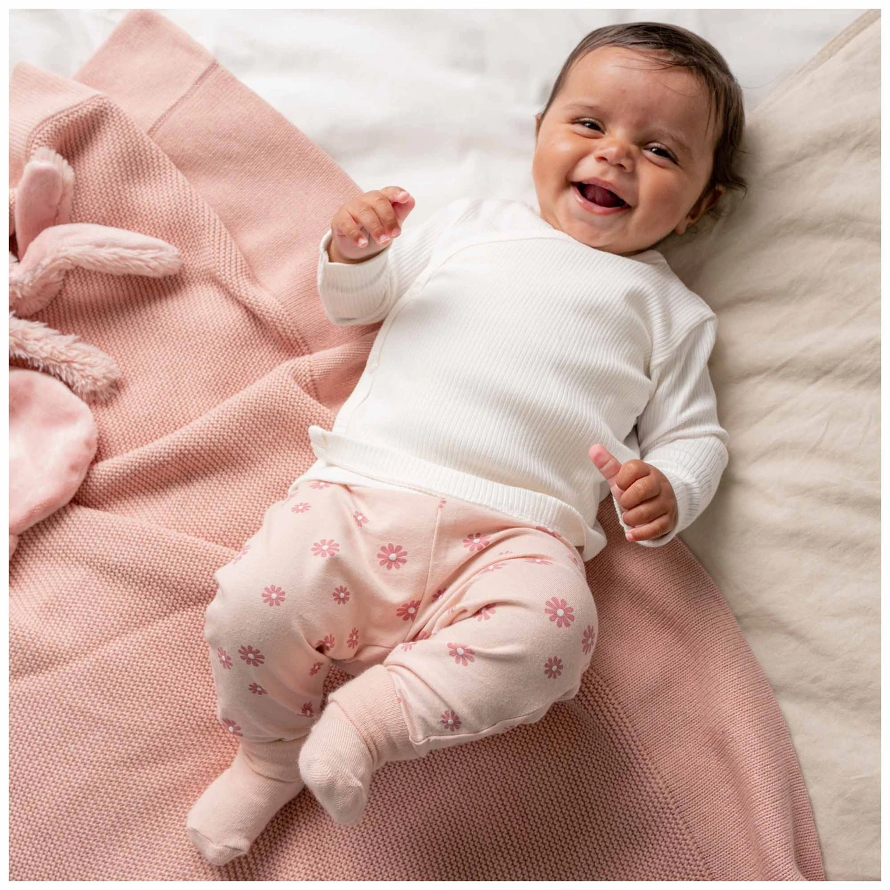 Prénatal Newborn Overslagshirt Rib Lange Mouwen Effen Wit 4 Prénatal Newborn Overslagshirt Rib Lange Mouwen Effen Wit - Afbeelding 4