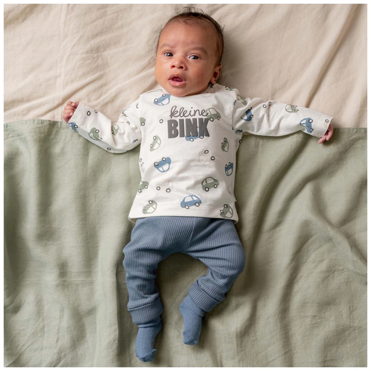 Prénatal Newborn Broek Rib Blauw 4 Prénatal Newborn Broek Rib Blauw - Afbeelding 4