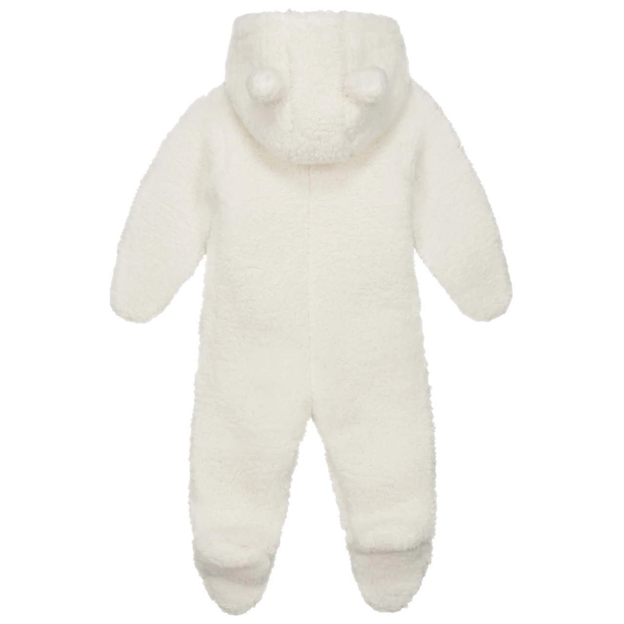Prénatal Newborn Berenpak Teddy Lange Mouwen Effen Wit 2 Prénatal Newborn Berenpak Teddy Lange Mouwen Effen Wit - Afbeelding 2