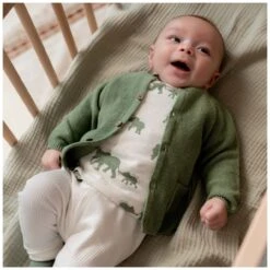 Prénatal Newborn Overslagshirt Lange Mouwen Dierenprint Groen -Prenatal 1495010092 6 9F792941CCFB134440B55058A27DA01C