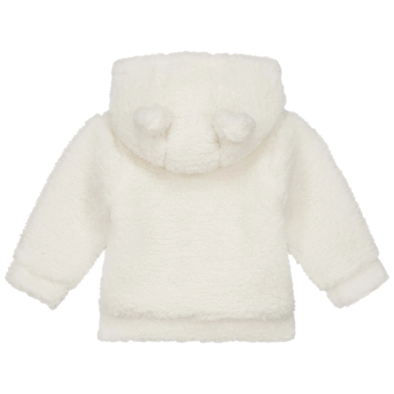 Prénatal Newborn Jas Teddy Lange Mouwen Effen Wit 2 Prénatal Newborn Jas Teddy Lange Mouwen Effen Wit - Afbeelding 2