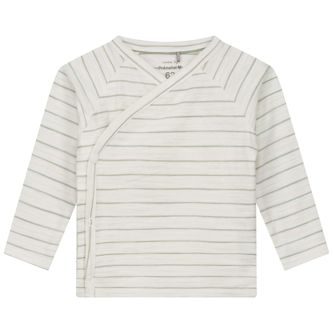 Prénatal Newborn Overslagshirt Lange Mouwen Strepen Groen 1 Prénatal Newborn Overslagshirt Lange Mouwen Strepen Groen