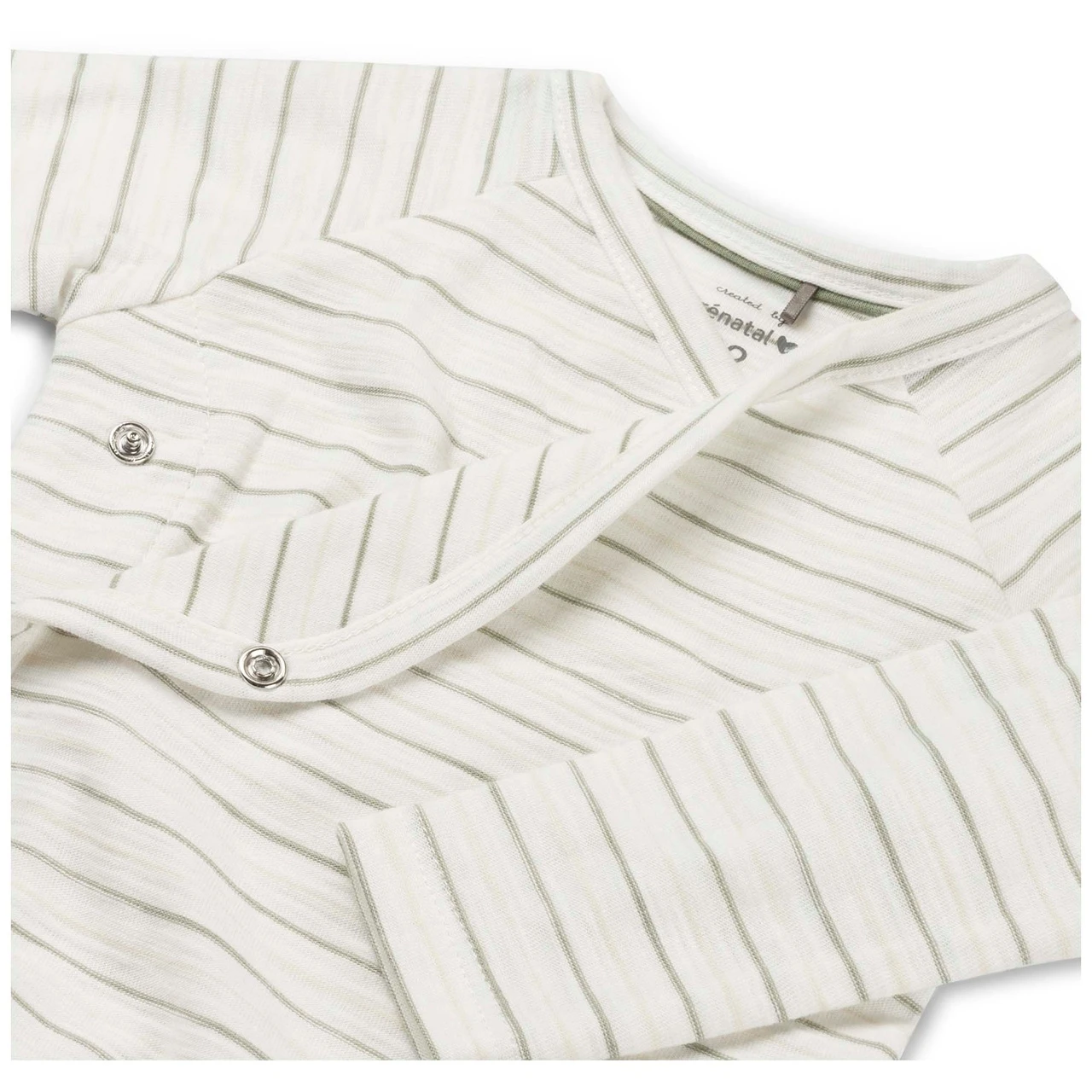 Prénatal Newborn Overslagshirt Lange Mouwen Strepen Groen 3 Prénatal Newborn Overslagshirt Lange Mouwen Strepen Groen - Afbeelding 3