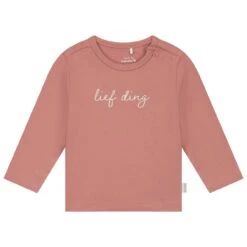 Prénatal Newborn Shirt Lange Mouwen Tekst Roze