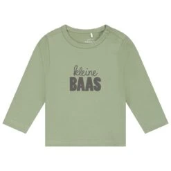 Prénatal Newborn Shirt Lange Mouwen Tekst Groen