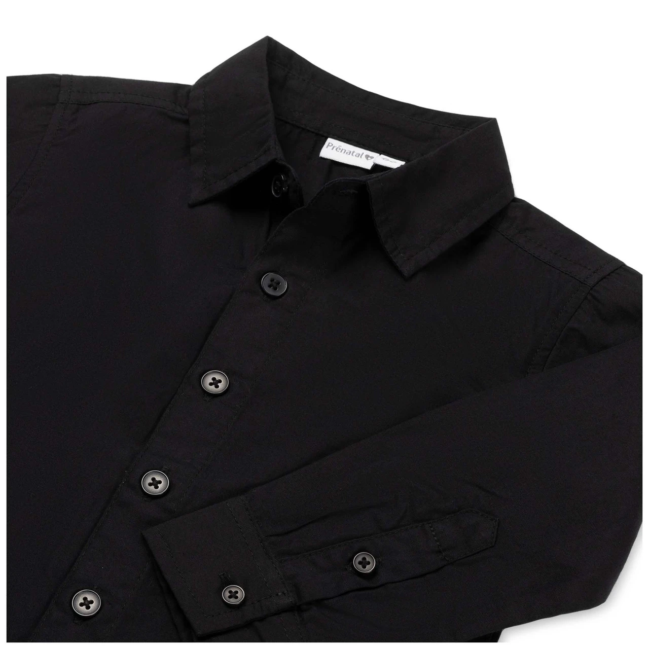 Prénatal Baby Blouse Lange Mouwen Effen Zwart 3 Prénatal Baby Blouse Lange Mouwen Effen Zwart - Afbeelding 3