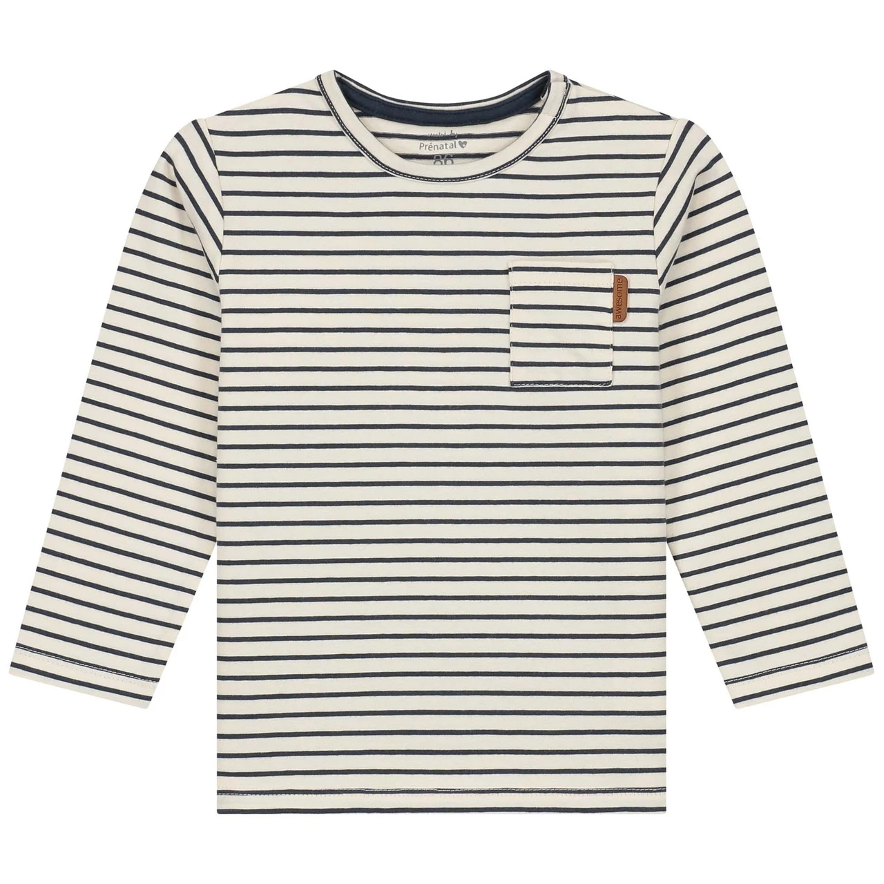 Prénatal Baby Shirt Lange Mouwen Strepen Blauw 1 Prénatal Baby Shirt Lange Mouwen Strepen Blauw