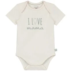 Prénatal Romper I Love Mama Korte Mouwen Tekst Wit