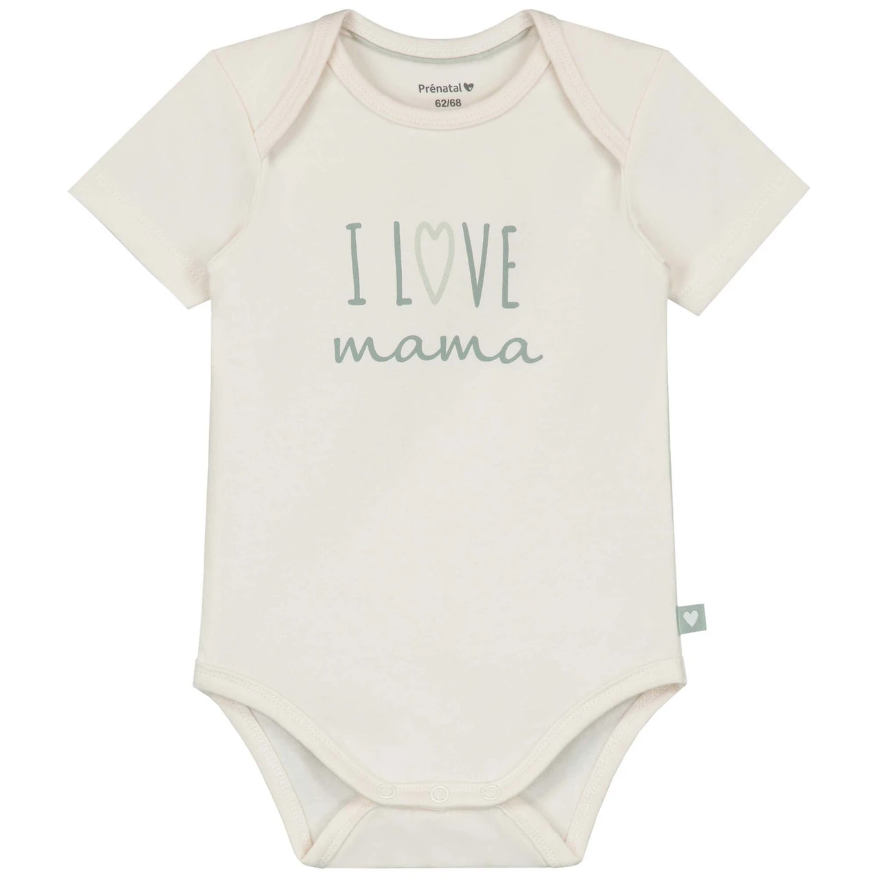 Prénatal Romper I Love Mama Korte Mouwen Tekst Wit 1 Prénatal Romper I Love Mama Korte Mouwen Tekst Wit