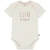 Prénatal Romper I Love Papa Korte Mouwen Tekst Wit