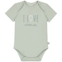 Prénatal Romper I Love Oma Korte Mouwen Tekst Groen