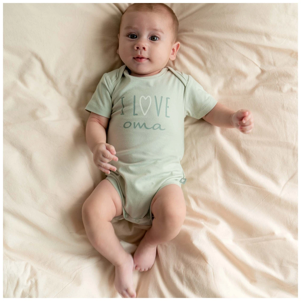 Prénatal Romper I Love Oma Korte Mouwen Tekst Groen 4 Prénatal Romper I Love Oma Korte Mouwen Tekst Groen - Afbeelding 4