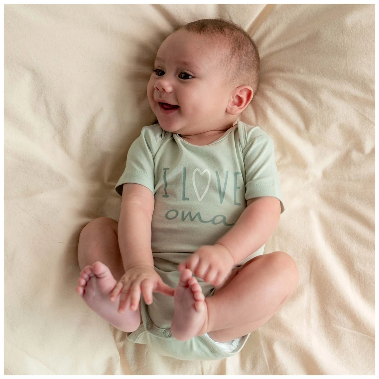 Prénatal Romper I Love Oma Korte Mouwen Tekst Groen 5 Prénatal Romper I Love Oma Korte Mouwen Tekst Groen - Afbeelding 5