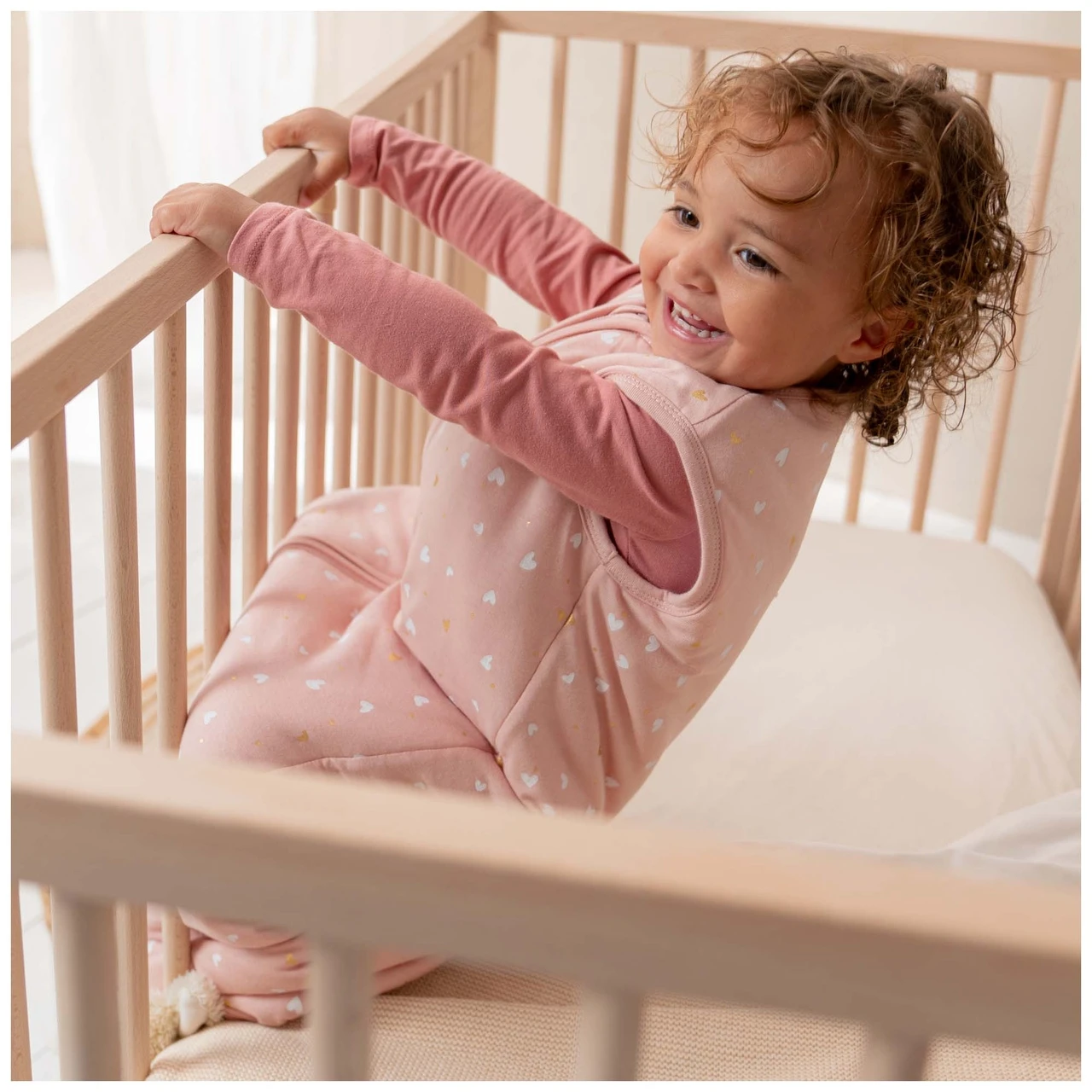 Prénatal Slaapzak Hartjes Roze 5 Prénatal Slaapzak Hartjes Roze - Afbeelding 5