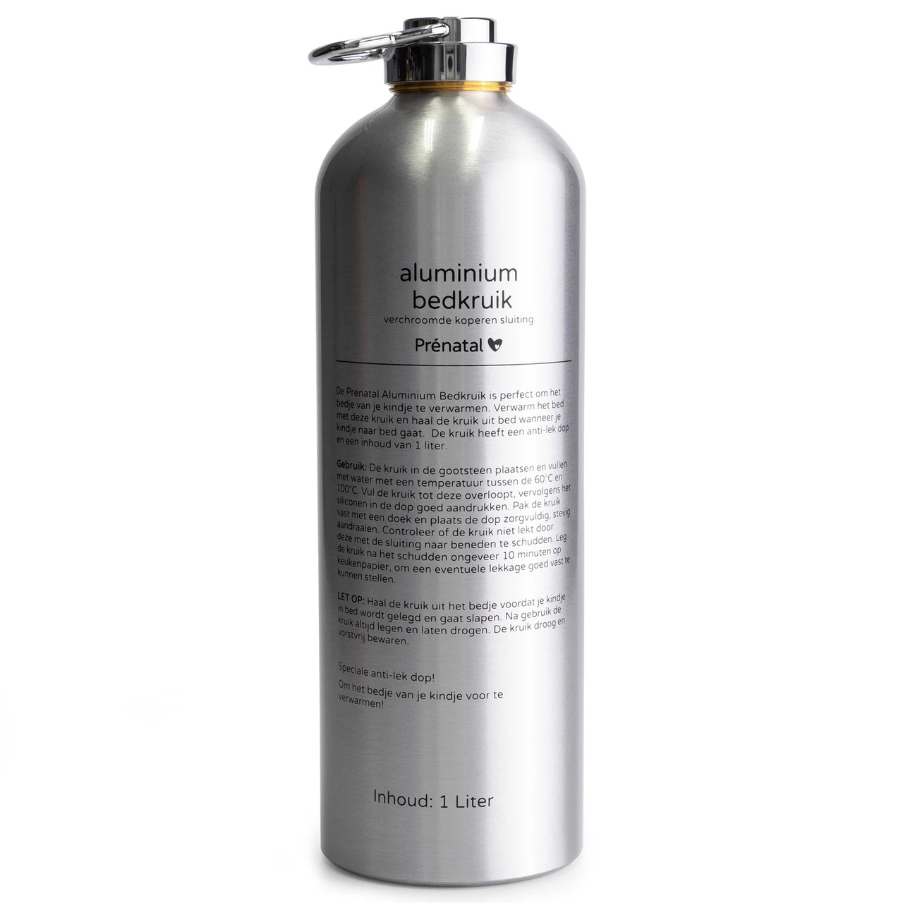 Prénatal Aluminium Kruik Naturel 1 Prénatal Aluminium Kruik Naturel