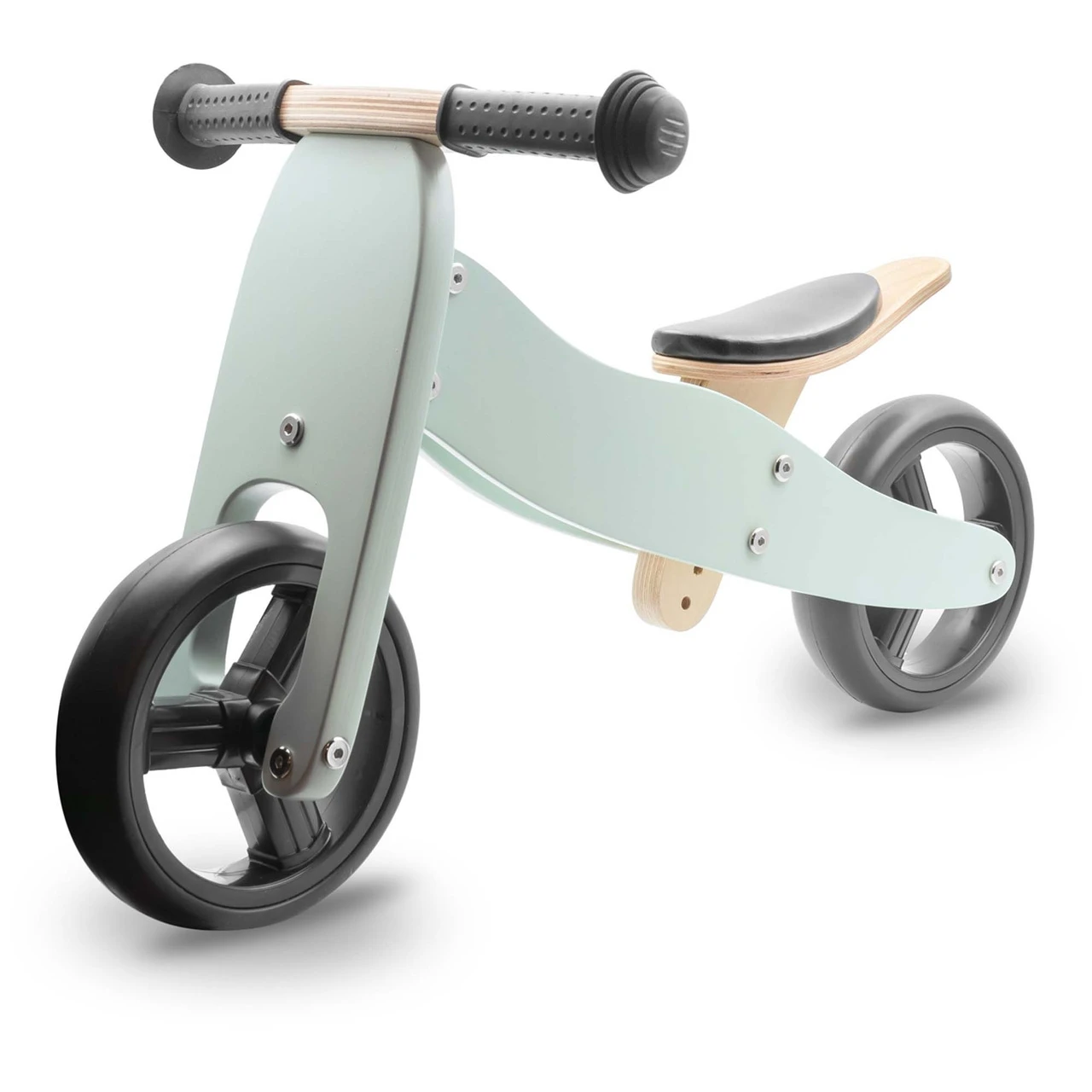 Prénatal Houten Loopfiets 4-in-1 Soft Green Grey 2 Prénatal Houten Loopfiets 4-in-1 Soft Green Grey - Afbeelding 2