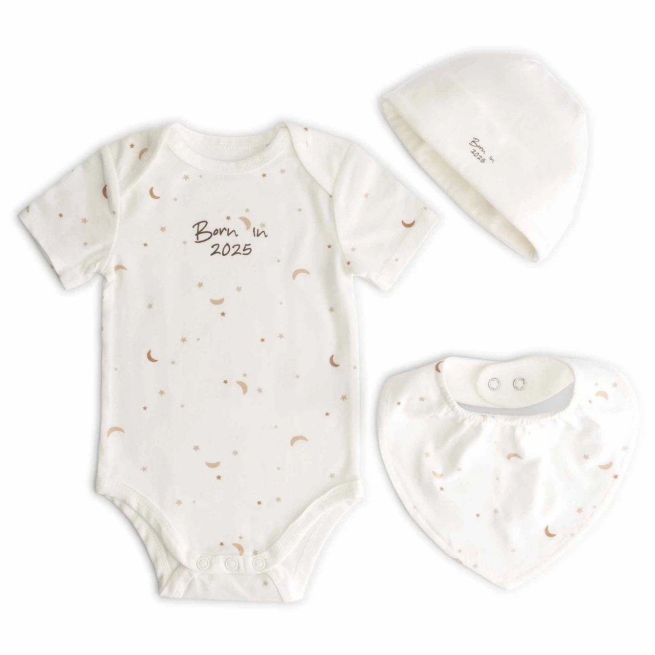 Prénatal Newborn Giftset Born In 2025 Beigebrown 2 Prénatal Newborn Giftset Born In 2025 Beigebrown - Afbeelding 2