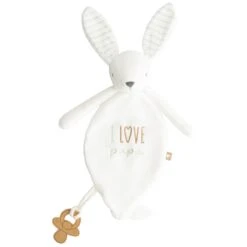 Prénatal Knuffeldoekje I Love Papa Wit